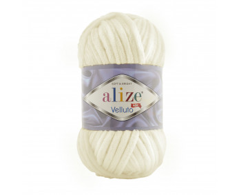 Farbe 62 creme - Alize Velluto 100g - Chenille Garn