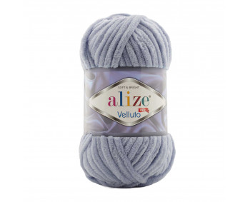 Farbe 87 mittelgrau - Alize Velluto 100g - Chenille Garn