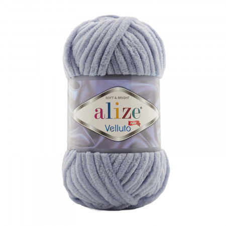 Farbe 87 mittelgrau - Alize Velluto 100g - Chenille Garn