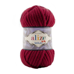 Farbe 107 cherry - Alize Velluto 100g - Chenille Garn