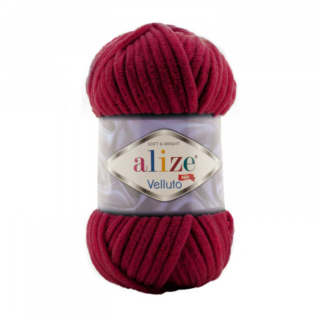 Farbe 107 cherry - Alize Velluto 100g - Chenille Garn