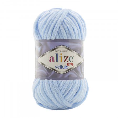 Farbe 218 babyblau - Alize Velluto 100g - Chenille Garn