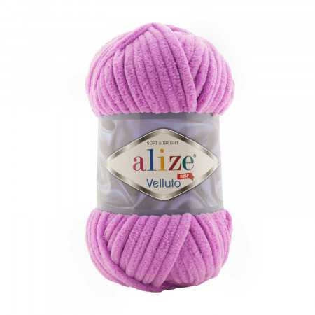 Farbe 378 orchidee - Alize Velluto 100g - Chenille Garn