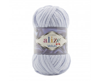 Farbe 416 blaugrau - Alize Velluto 100g - Chenille Garn