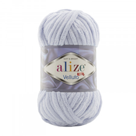 Farbe 416 blaugrau - Alize Velluto 100g - Chenille Garn