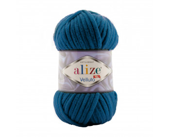 Farbe 646 petrol - Alize Velluto 100g - Chenille Garn