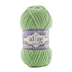 Farbe 103 hellgrün - Alize Velluto 100g - Chenille Garn