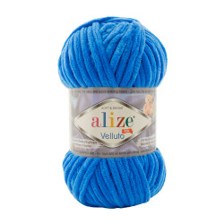 Farbe 141 royalblau - Alize Velluto 100g - Chenille Garn