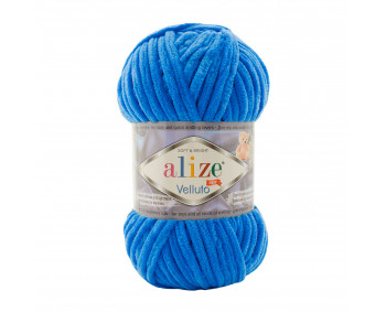Farbe 141 royalblau - Alize Velluto 100g - Chenille Garn