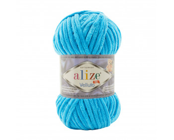Farbe 16 türkis - Alize Velluto 100g - Chenille Garn