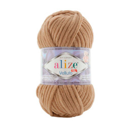 Farbe 199 hellbraun - Alize Velluto 100g - Chenille Garn