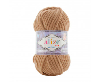 Farbe 199 hellbraun - Alize Velluto 100g - Chenille Garn