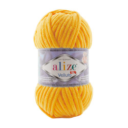 Farbe 216 gelb - Alize Velluto 100g - Chenille Garn
