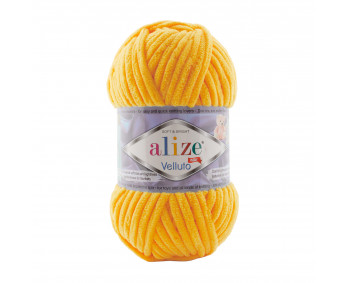 Farbe 216 gelb - Alize Velluto 100g - Chenille Garn