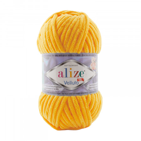 Farbe 216 gelb - Alize Velluto 100g - Chenille Garn