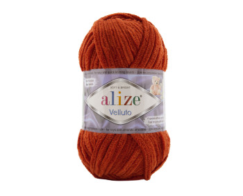 Farbe 36 terra - Alize Velluto 100g - Chenille Garn