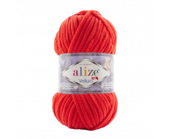 Farbe 421 hellrot - Alize Velluto 100g - Chenille Garn