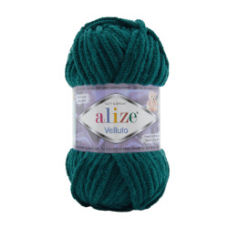 Farbe 426 petrol - Alize Velluto 100g - Chenille Garn