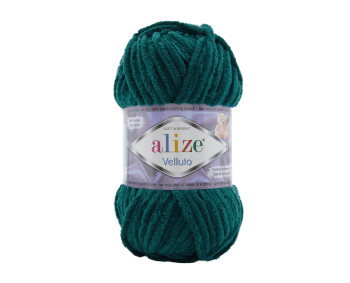 Farbe 426 petrol - Alize Velluto 100g - Chenille Garn