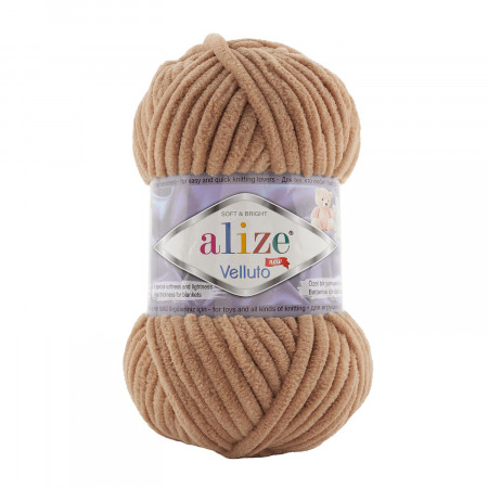 Farbe 429 hellbraun - Alize Velluto 100g - Chenille Garn