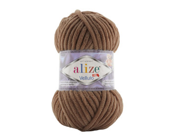 Farbe 466 braun - Alize Velluto 100g - Chenille Garn