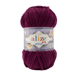 Farbe 111 pflaume - Alize Velluto 100g - Chenille Garn