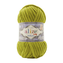 Farbe 11 grün - Alize Velluto 100g - Chenille Garn