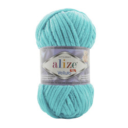 Farbe 490 jade - Alize Velluto 100g - Chenille Garn