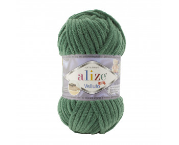 Farbe 532 dunkelgrün - Alize Velluto 100g - Chenille Garn