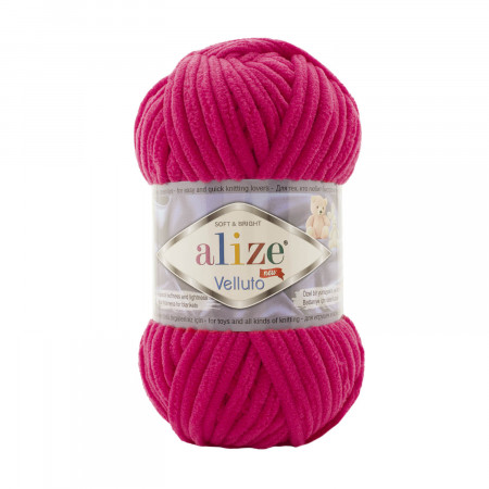 Farbe 798 fuchsia - Alize Velluto 100g - Chenille Garn