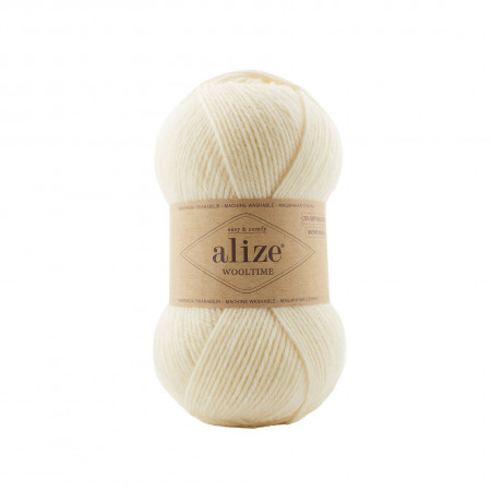 Farbe 01 creme - Alize Wooltime 100g
