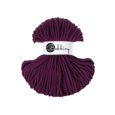 Bobbiny Flechtkordel Premium 5mm - 100m - ca.500g - Farbe Aubergine