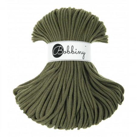 Bobbiny Flechtkordel Premium 5mm - 100m - ca.500g - Farbe Avocado