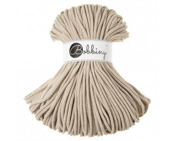 Bobbiny Flechtkordel Premium 5mm - 100m - ca.500g - Farbe Beige