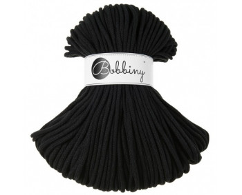 Bobbiny Flechtkordel Premium 5mm - 100m - ca.500g - Farbe Black