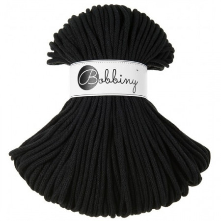 Bobbiny Flechtkordel Premium 5mm - 100m - ca.500g - Farbe Black