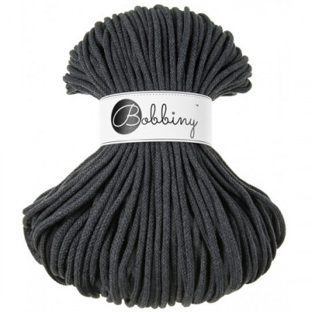 Bobbiny Flechtkordel Premium 5mm - 100m - ca.500g - Farbe Charcoal