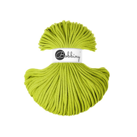 Bobbiny Flechtkordel Premium 5mm - 100m - ca.500g - Farbe Dopamin Lime