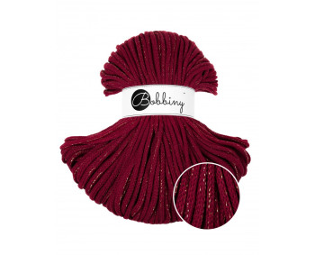 Bobbiny Flechtkordel Premium 5mm - 100m - ca.500g - Farbe Golden Wine Red