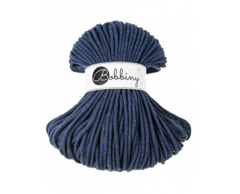 Bobbiny Flechtkordel Premium 5mm - 100m - ca.500g - Farbe Jeans