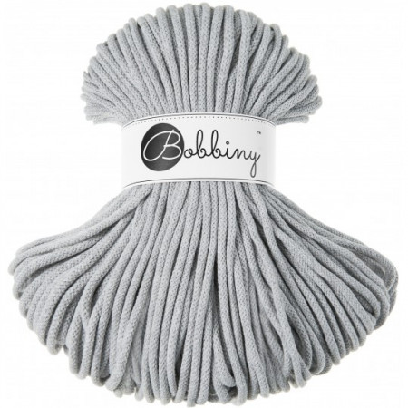Bobbiny Flechtkordel Premium 5mm - 100m - ca.500g - Farbe Light Grey