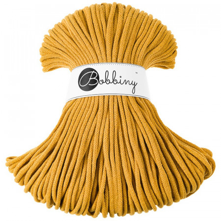 Bobbiny Flechtkordel Premium 5mm - 100m - ca.500g - Farbe Mustard