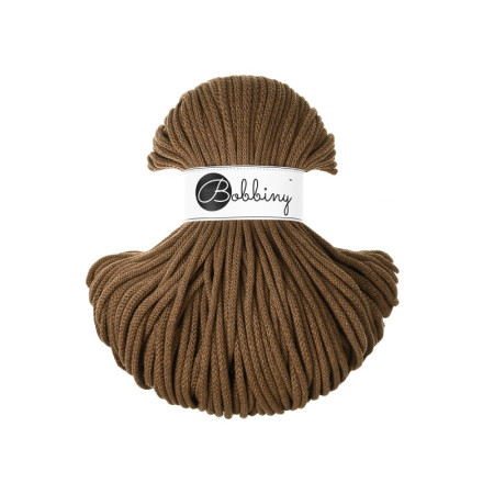 Bobbiny Flechtkordel Premium 5mm - 100m - ca.500g - Farbe Nut Brown