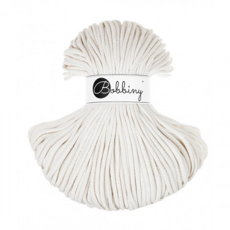 Bobbiny Flechtkordel Premium 5mm - 100m - ca.500g - Farbe Off White