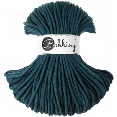 Bobbiny Flechtkordel Premium 5mm - 100m - ca.500g - Farbe Peacock Blue
