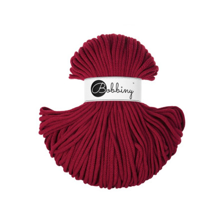 Bobbiny Flechtkordel Premium 5mm - 100m - ca.500g - Farbe Red Velvet