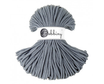 Bobbiny Flechtkordel Premium 5mm - 100m - ca.500g - Farbe Steel