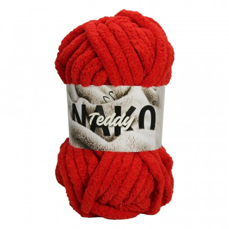 NAKO Teddy - 200g Kuschelgarn - Farbe 13200 Rot