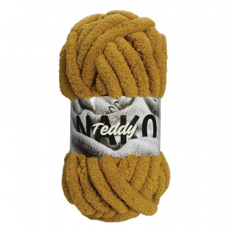 NAKO Teddy - 200g Kuschelgarn - Farbe 13943 Senf
