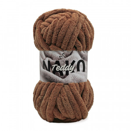 NAKO Teddy - 200g Kuschelgarn - Farbe 14269 Braun